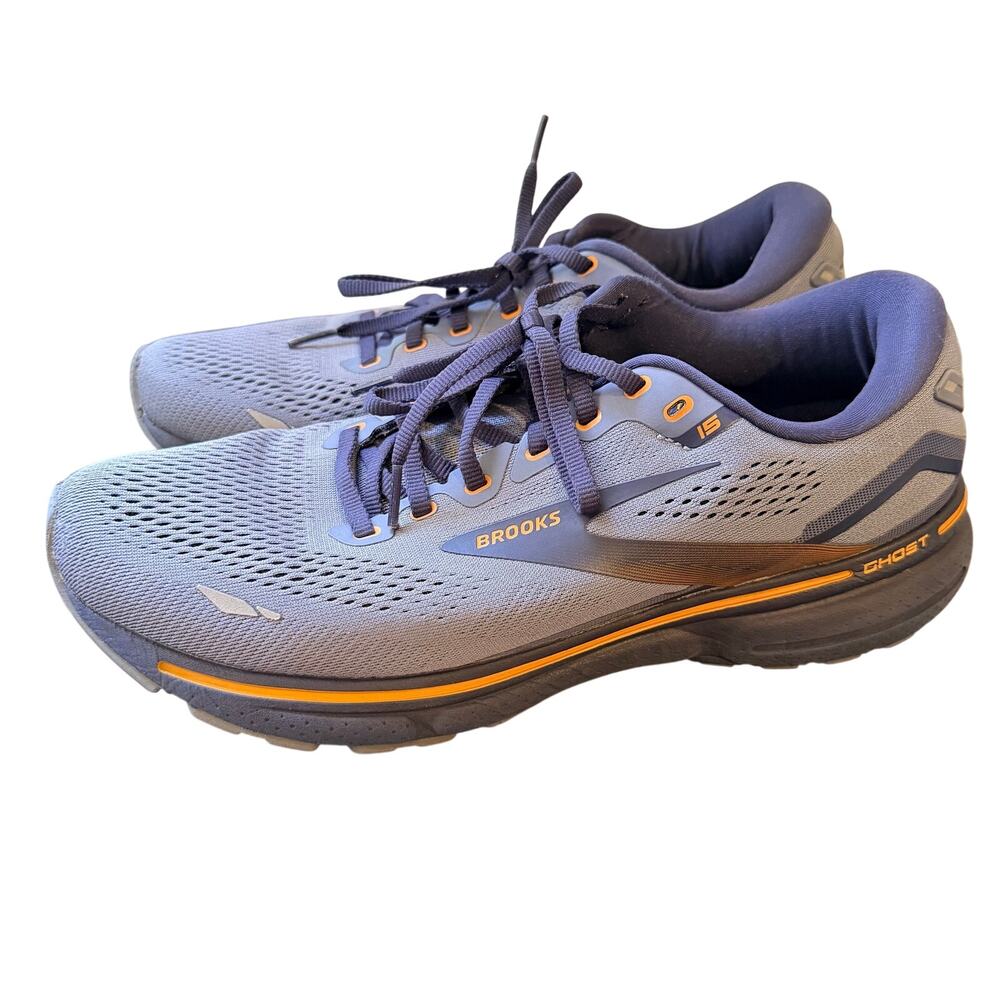 Brooks Ghost 15 Flintstone/Peacoat/Oak Men’s Sz 10.5M Running Shoes